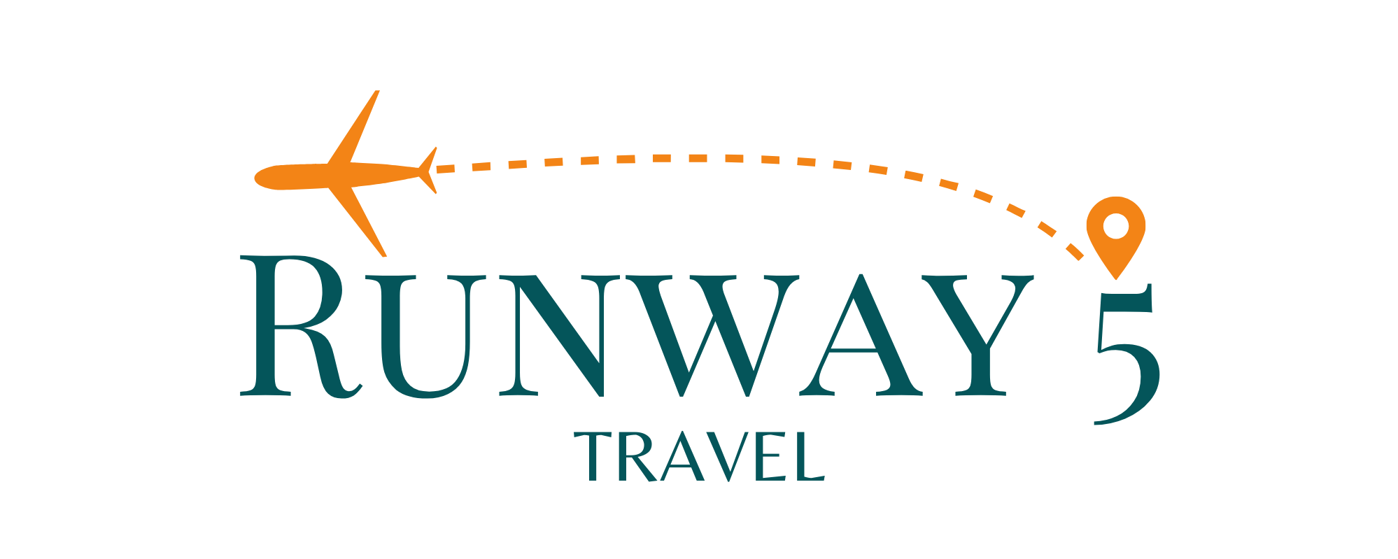 Runway 5 Travel log on transparent background.